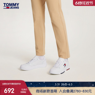 复古街头印花休闲小白鞋 Tommy 春夏男装 EM0EM01397 24新款 运动板鞋