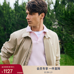 Tommy25春夏新款 男女轻薄府绸休闲运动简约教练行政翻领夹克外套