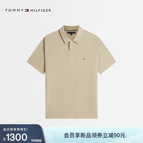Tommy男装休闲纯色宽松短袖POLO