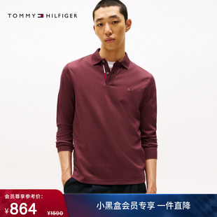 T恤POLO衫 长袖 商务通勤休闲小绣标撞色门襟合身版 Tommy秋冬男装