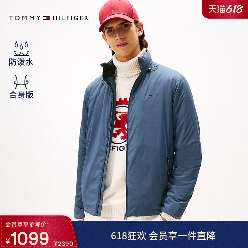 【防泼水】Tommy秋冬男装户外潮流露营运动休闲连帽棉服夹克外套