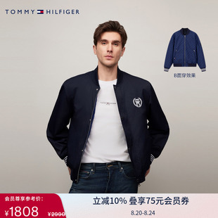 学院风棒球领飞行员夹克外套34451 双面穿 Tommy男女休闲美式