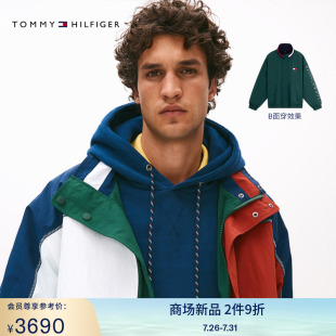 春夏男裝 航海系列 Tommy25新款 雙面穿拼色寬松連帽單夾克00006