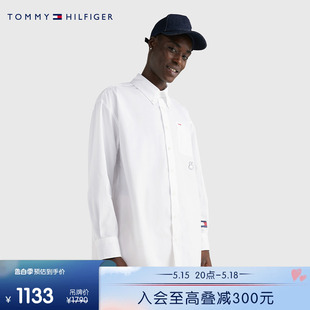 Tommy 外套MW0MW29371 米菲男女兔年纯棉印花休闲宽松白衬衫