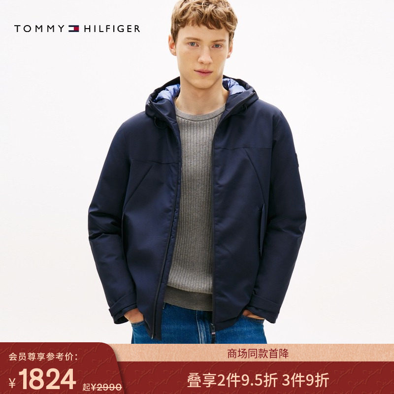 【防泼水】Tommy25秋冬男装重磅肌理感休闲连帽棉服夹克新年礼物,男装,棉衣,淘宝优惠券,粉丝福利购,淘宝优惠卷