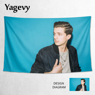 查理普斯Charlie Puth断眉欧美明星周边装饰海报背景布挂布墙布