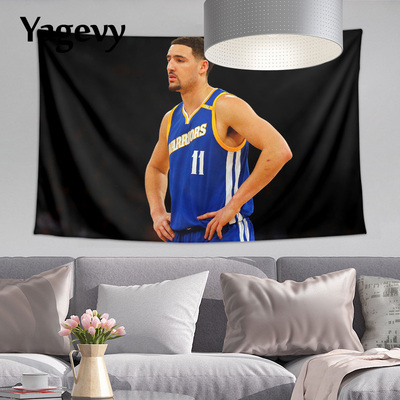 佛祖汤神Klay Thompson克莱汤普森挂布墙布挂毯画装饰海报背景布