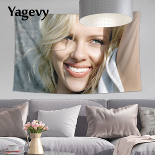 黑寡妇斯嘉丽约翰逊海报背景布挂布挂毯美女性感写真卧室宿舍装饰