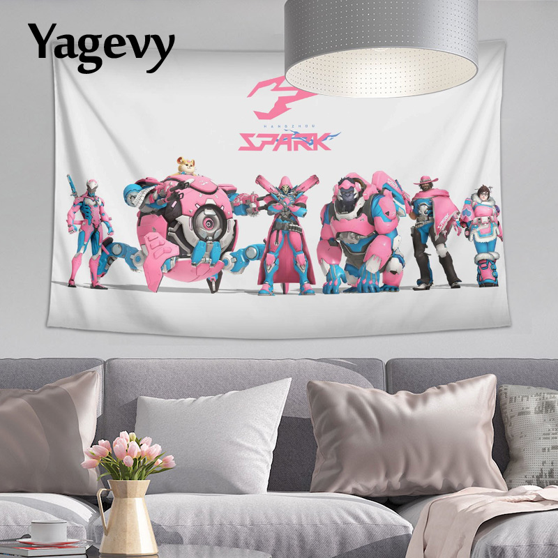 定制OWL杭州闪电队背景挂布挂毯HZS周边SPARK应援旗帜装饰海报