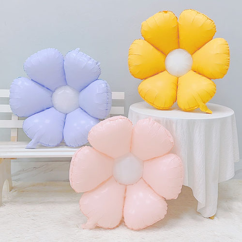 小雏菊气球太阳花鸡蛋花生日装饰