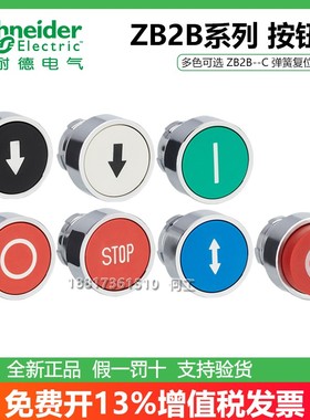 施耐德ZB2BA331C/334C/335C/432C/434C/651C带功能符号平头按钮头