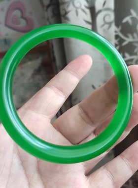 特价水沫玉手镯细圆条美人镯高冰透帝王绿色翡翠阳绿色满绿玉镯子