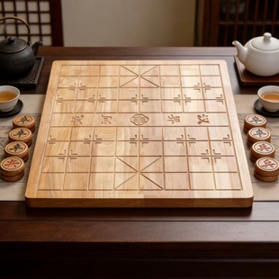 定制实木象棋棋盘中国象棋大号实木棋盘家用送礼高档木质棋桌定做