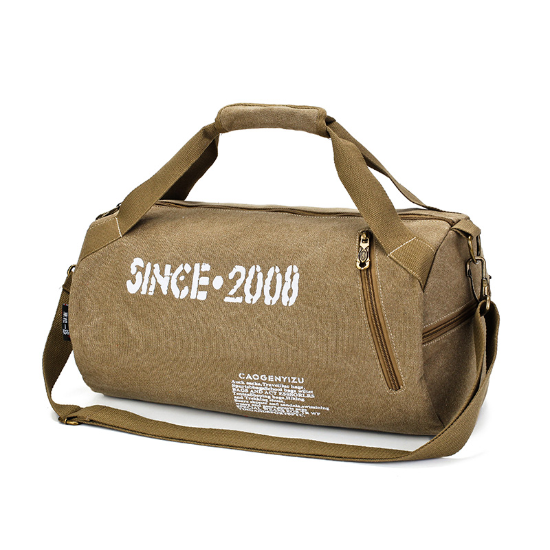 帆布包运动健身包男单肩包女圆筒手提旅行包行李袋训练包小旅游包|msdalam kategori Beg kulit/wanita/beg lelaki, beg perjalanan - dari Buy2taobao.com untuk memberikan perkhidmatan ejen Taobao profesional membeli