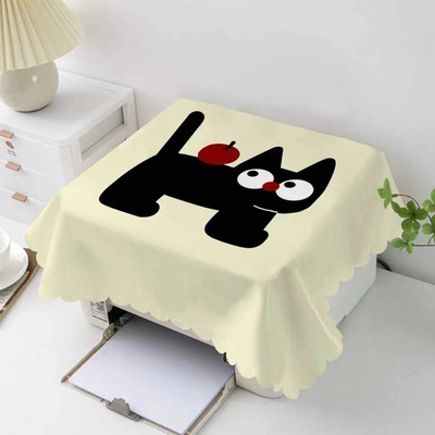 可爱卡通打印机盖巾传真机爱普生通用遮灰布笔记本防尘罩新款包邮