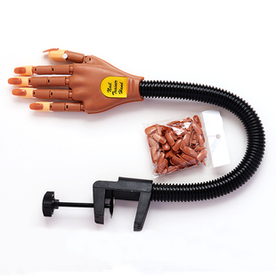 美甲初学者练习假手模可活动关节弯曲手模型机械手美甲店专用支架