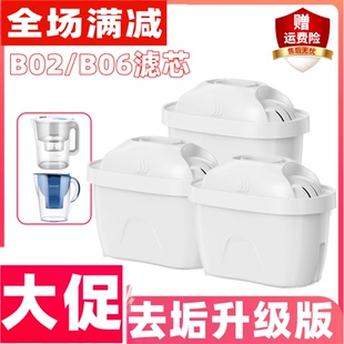 B06 B04滤水壶家用自来水过滤器净水器滤芯 B02 净水壶JYW