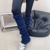 堆堆袜瑜伽裤 腿 靴子裤 袜套小个子2025新款 冬保暖腿套针织配鲨鱼裤