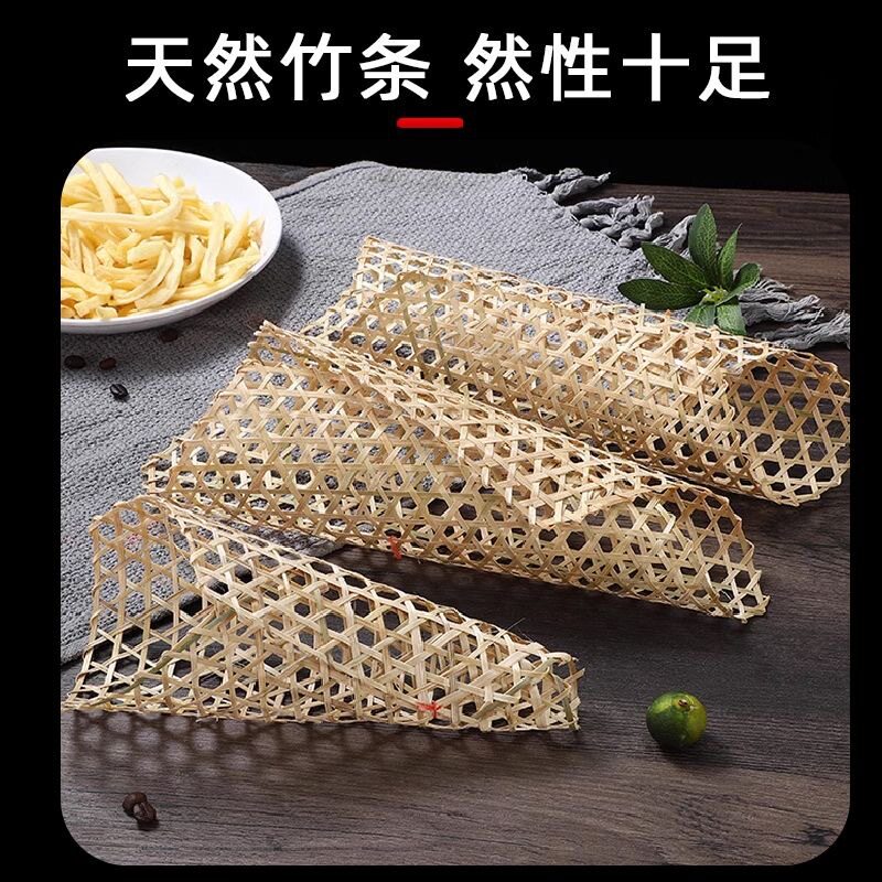 砂锅防糊垫锅底防糊网炖鱼防糊垫竹蒸垫竹垫子竹网垫篦子竹笪竹达