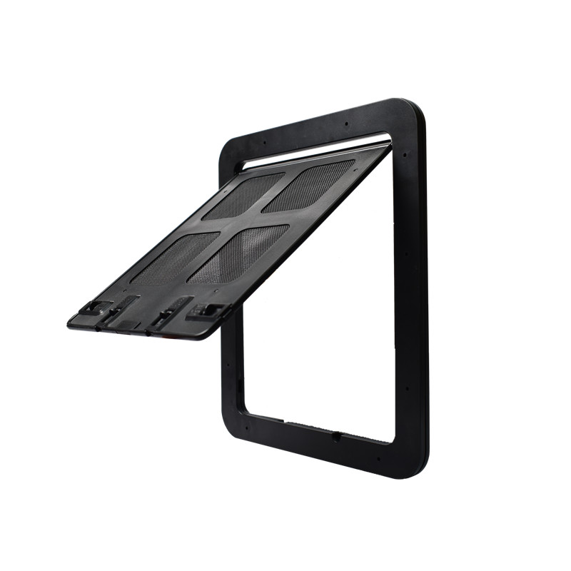 猫门洞门套自带纱网宠物纱窗门猫门泰迪边牧狗门防蚊虫可进出关闭