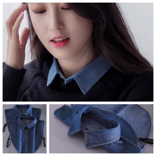 配羊毛衫的假领子女士衬衣假领子叠穿牛仔假领子毛衣叠穿内搭神器