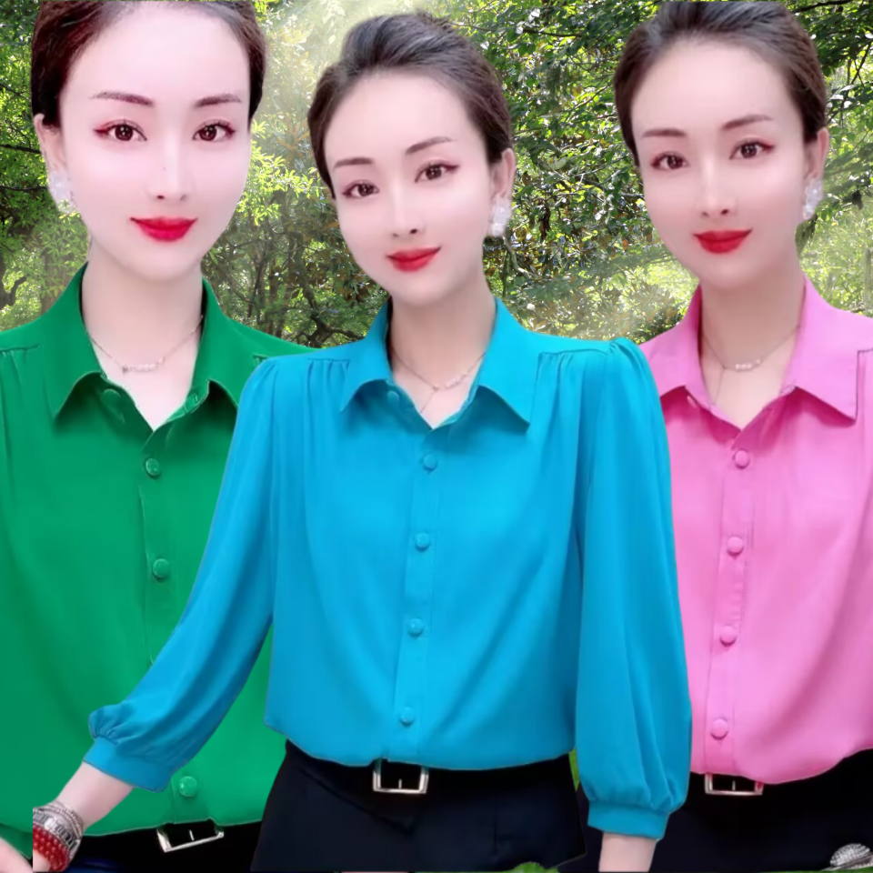 2026夏季新款美林麻衬衫女薄款防晒衣开衫大码中年妈妈衬衣外搭