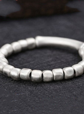 999纯银串珠手链男士潮