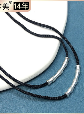 S925银简约百搭竹节项链锁骨链