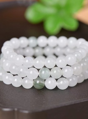 新疆天然天山翠手链玉石翠玉