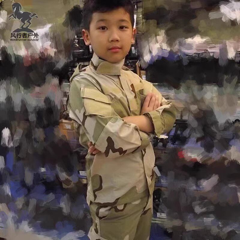 特种兵战术孩童套服儿童三沙迷彩服夏令营孩子军训服幼儿园表演服