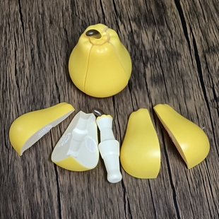 儿童仿真黄梨模型剥皮可切梨子切切乐塑料玩具早教益智教具小摆件