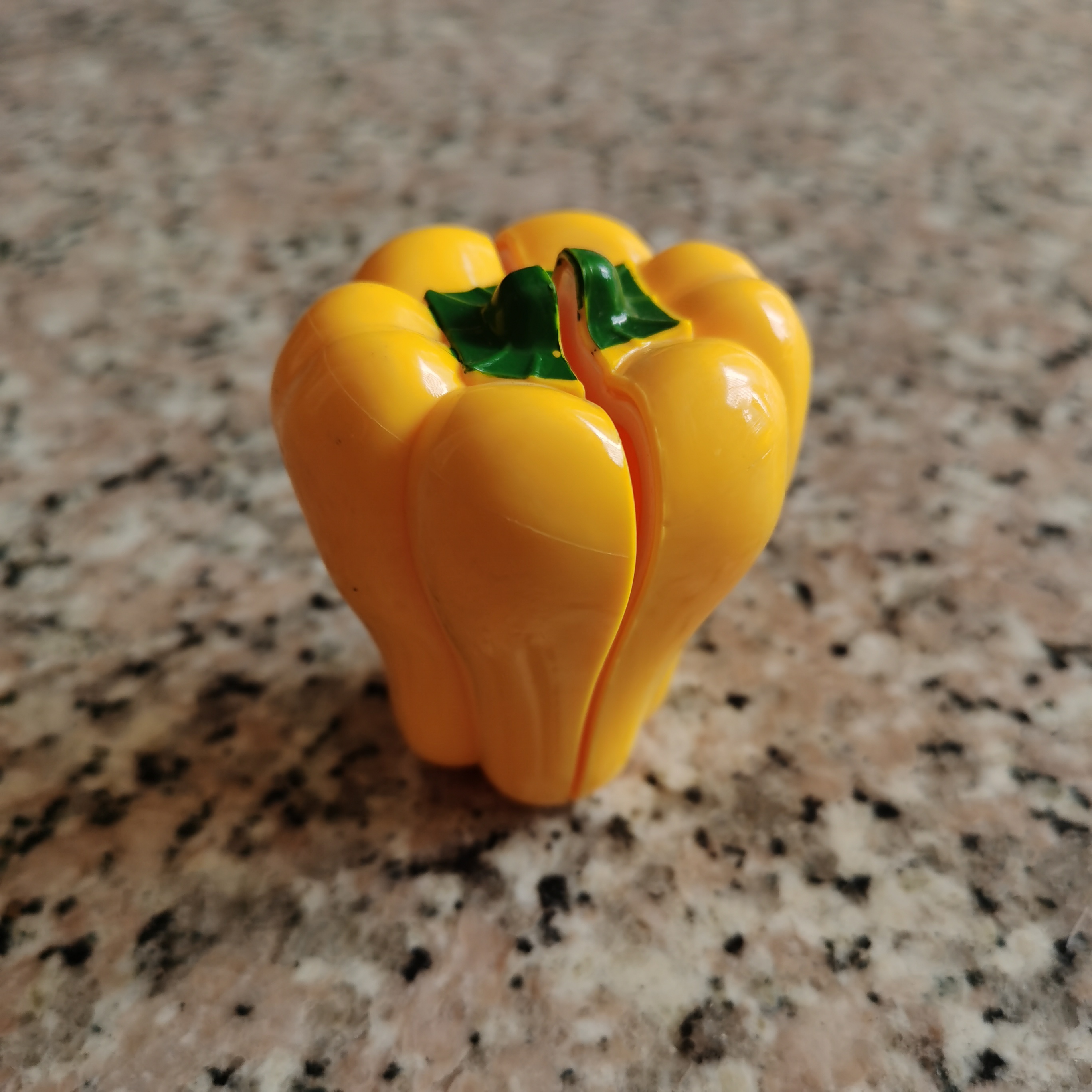 仿真可切黄甜椒水果蔬菜食物儿童过家家男女孩厨房做饭切切乐玩具