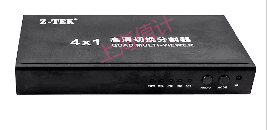 现货!力特hdmi画面分割器4路四进一出dnf搬砖电脑屏幕无缝分屏器