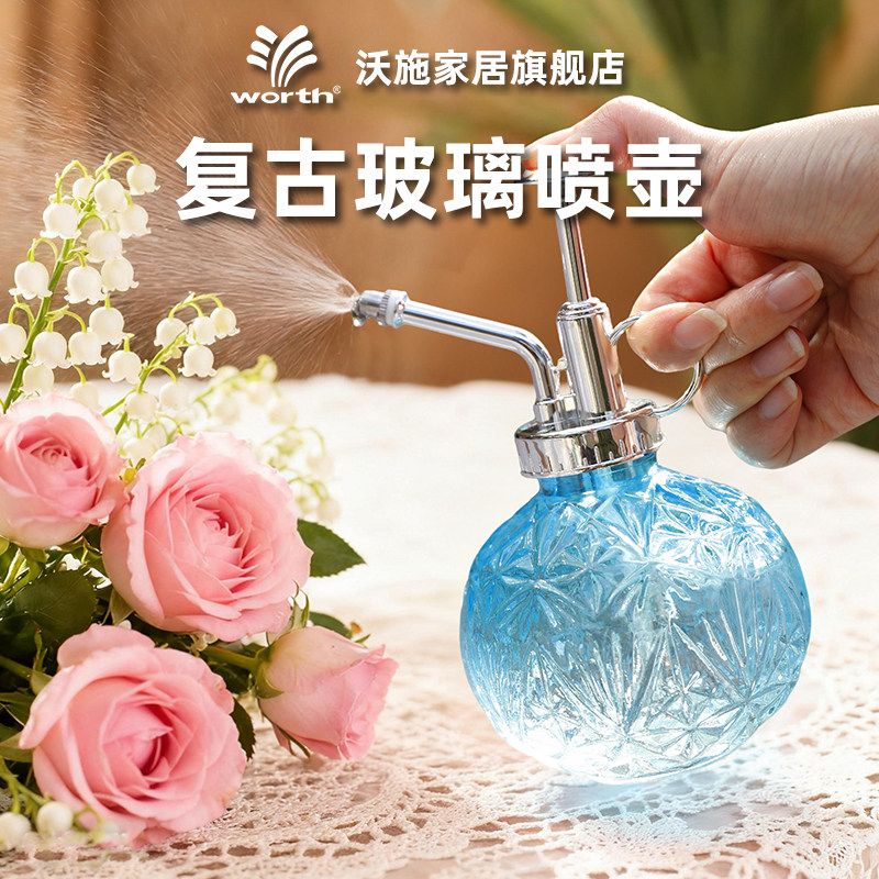 沃施小型玻璃喷水壶浇花家用图片