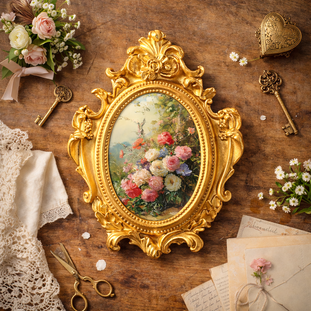 欧式ins婚礼相框欧式浮雕金色框巴洛克相框装饰墙挂装饰树脂相框