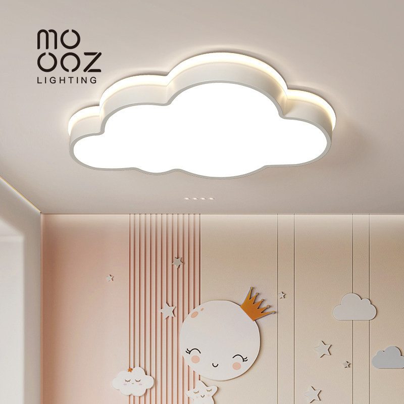 云朵儿童房间卧室吸顶灯男女孩现代简约浪漫温馨卡通护眼led灯具