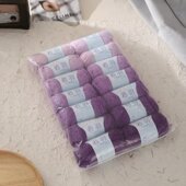 渐变长绒玫瑰花束毯子手工编织diy材料包花束毯子礼物节日礼物