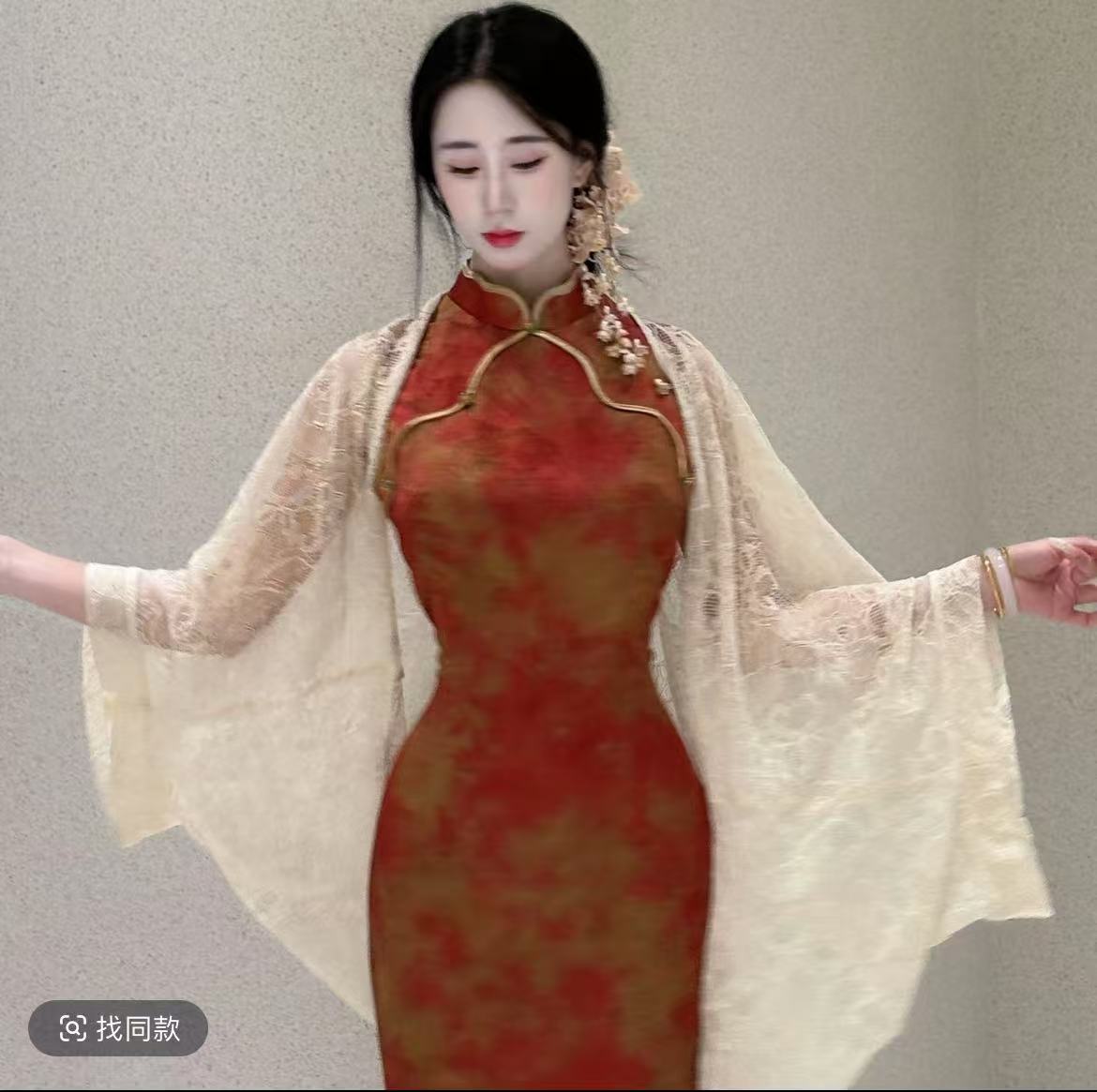 国风夏季新中式港工胭脂花香