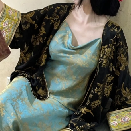 新中式缎面复古外套女早秋浮生仙