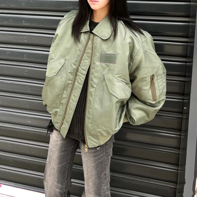 马登复古飞行员夹克男女春bomber短款工装外套棒球服潮牌情侣上衣
