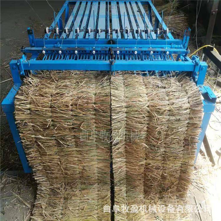 自动切边电动草帘机厚薄可调节稻草芦苇编织机大棚防晒草席机