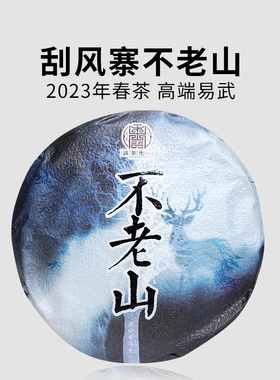 一生茶语 2023易武刮风寨不老山古树茶 云南普洱茶生茶 200g饼茶
