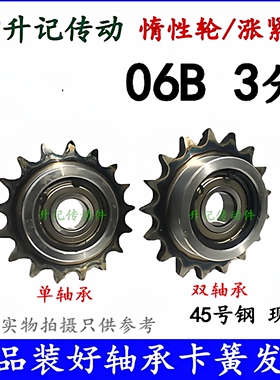 惰性轮过度链轮压轮轴承链轮 涨紧链轮DRCW 06B 35B 06C 12A 16A