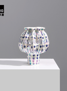 一匚大丹正品炫彩波点手作花器