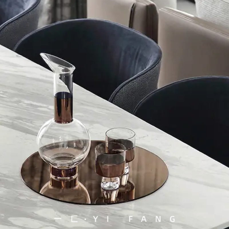 一匚欧式轻奢简约水晶摆件酒具