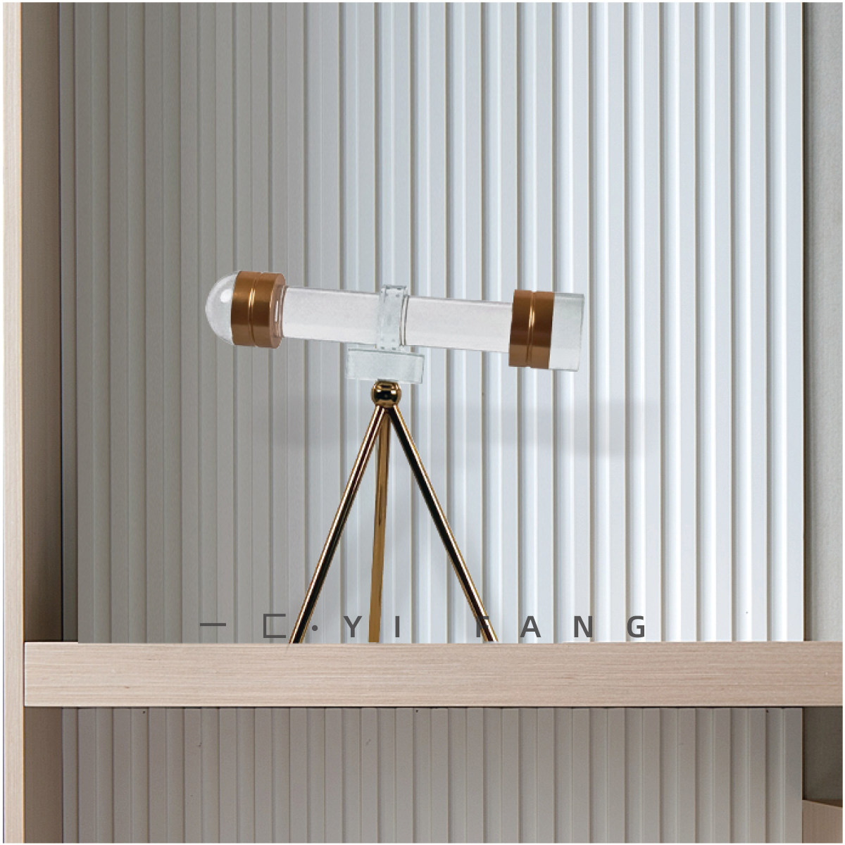 一匚简约样板间水晶望远镜软装售楼处玄关客厅书房天文创意摆件