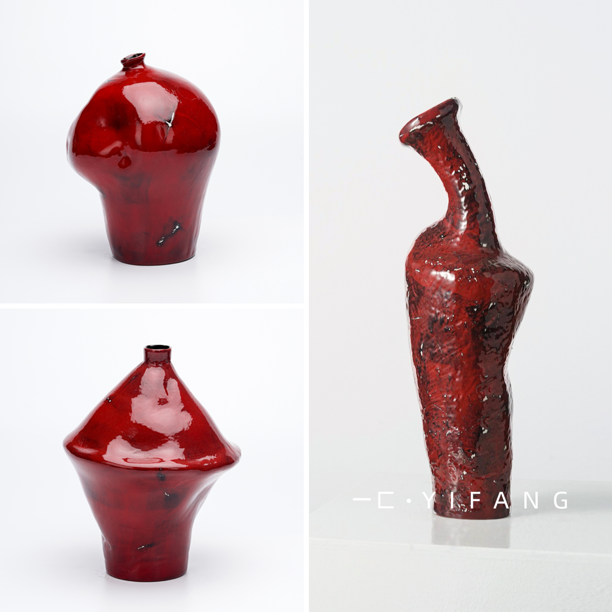 一匚新中式艺术花瓶样板间花器