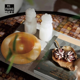 一匚 中式首饰盒陶瓷花器玉石饰品金属马 客厅样板间会所装饰摆件