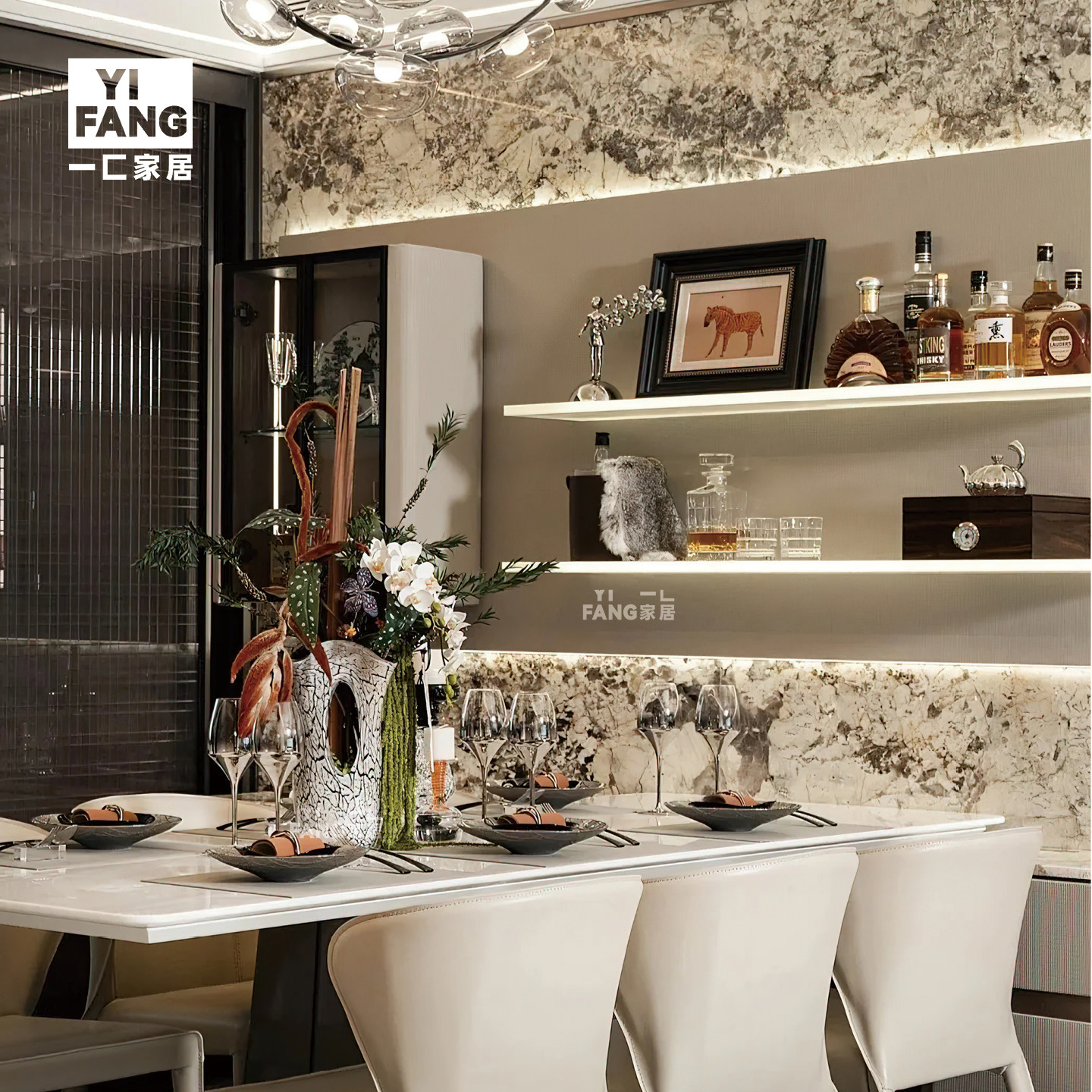 一匚  现代轻奢花器道具酒 样板间售楼处餐厅墙面收纳柜餐桌摆件,家居饰品,装饰摆件,淘宝优惠券,粉丝福利购,淘宝优惠卷