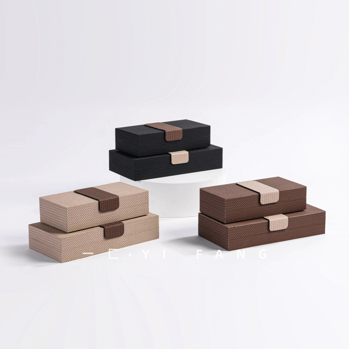 一匚轻奢皮革首饰盒家居样板间售楼处卧室梳妆台衣帽间收纳摆件,家居饰品,饰品盒,淘宝优惠券,粉丝福利购,淘宝优惠卷